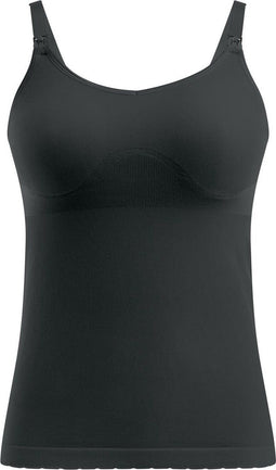Medela Zwangerschaps & Voedingstop - Naadloos - Ademend katoen - Zwart S/M