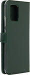Selencia Hoesje Geschikt voor Samsung Galaxy S10 Lite Hoesje Met Pasjeshouder - Selencia Echt Lederen Bookcase - Groen