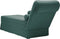 vidaXL - Chaise - longue - met - bolster&rechterarmleuning - fluweel - donkergroen