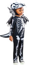 Rubies Skeleton Dragon Kinderkostuum - Jumpsuit met kopstuk vleugels en staart - Maat 3-4 Jaar (104)