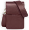 Telefoontasje Dames Crossbody - Selencia Avani Slang Telefoontasje Crossbody - Universeel Schoudertasje telefoon - Donkerrood