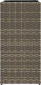 vidaXL - Plantenbakken - 2 - st - 30x30x60 - cm - poly - rattan - grijs