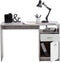 FMD Bureau met 1 lade 123x50x76,5 cm betonkleurig en wit