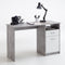 FMD Bureau met 1 lade 123x50x76,5 cm betonkleurig en wit