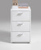 FMD - Nachtkastje - met - 3 - lades - wit