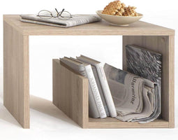 FMD Salontafel 2-in-1 59x36x38 cm eikenkleur 632-001