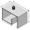 FMD Salontafel 2-in-1 59x36x38 cm eikenkleur 632-001