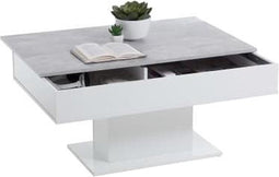 FMD Salontafel betongrijs en wit