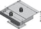 FMD Salontafel betongrijs en wit