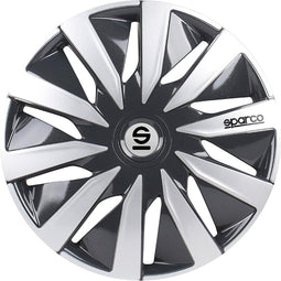 Sparco Lazio - Wieldoppen - 14 Inch - Grijs/Zilver (set van 4)