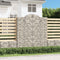 vidaXL - Schanskorven - 8 - st - gewelfd - 200x30x220/240 - cm - ijzer