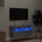 vidaXL - Tv-wandmeubel - met - LED-verlichting - 80x30x40 - cm - betongrijs