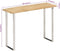 Wandtafel met natuurlijke rand 105x33x76 cm massief mangohout