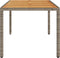 vidaXL Tuintafel met acaciahouten blad 190x90x75 cm poly rattan grijs