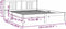 vidaXL - Bedframe - massief - hout - wit - 150x200 - cm