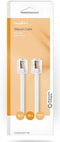Nedis TCGB90200WT100 - Telefoonkabel RJ11 - 1 meter - Wit