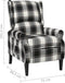 vidaXL Fauteuil stof meerkleurig