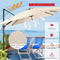 Coast Cantilever Patio Parasol - 300 x 300 cm - 3 Kantel Instellingen - 360° Rotatie - Beige
