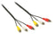 Nedis CVGP24300BK20 - AV-kabel RCA - 200cm - Geel Rood Wit