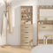 vidaXL - Highboard - Sonoma - Eik - 40x41x135 - cm - Geperst - Hout