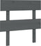 vidaXL - Hoofdbord - 103,5x3x81 - cm - massief - grenenhout - grijs