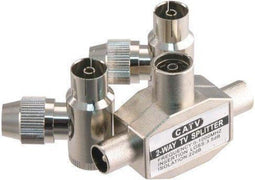 Q-Link Coax Splitter - 1 TV naar 2 Radio Aansluitingen - Rvs