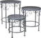 Mica Decorations Provence Plantentafel voor Buiten - Set van 3 - H43 x Ø35 cm - Grijs
