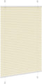 vidaXL - Plissé - rolgordijn - 90x150 - cm - stofbreedte - 89,4 - cm - polyester - crème