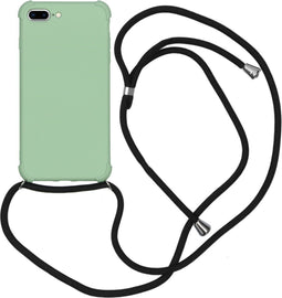 iMoshion Hoesje Geschikt voor iPhone 8 Plus / 7 Plus Hoesje Met Koord - iMoshion Color Backcover met koord - Groen