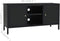 vidaXL - Tv-meubel - 105x35x52 - cm - staal - en - glas - zwart