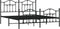 vidaXL - Bedframe - met - voetbord - zonder - matras - metaal - zwart - 160x200 - cm