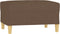 vidaXL - Voetenbank - 70x55x41 - cm - stof - bruin