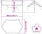 vidaXL - Kampeerluifel - waterdicht - 460x305x210 - cm - groen