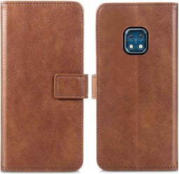 iMoshion Hoesje Geschikt voor Nokia XR20 Hoesje Met Pasjeshouder - iMoshion Luxe Bookcase - Bruin