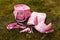 ByAstrup Stokpaard Zadeldekje en Muts Glitter Roze