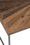 J-Line Salon Tafel Shanil Hout/Ijzer Naturel/Grijs - 120.5 x 70 x 47 cm