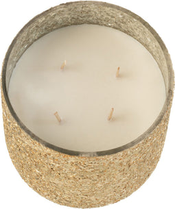 J-Line geurkaars Luxuria - Vanilla Escape - glas - goud - medium - 60U