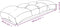 vidaXL - Palletkussen - 120x40x12 - cm - stof - bladpatroon