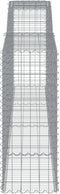 vidaXL - Schanskorven - 2 - st - gewelfd - 400x50x120/140 - cm - ijzer
