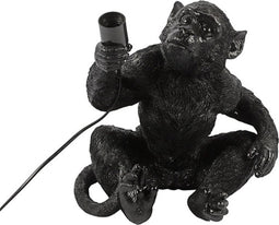 Countryfield - Tafellamp aap Cheeta zwart 37,5CM