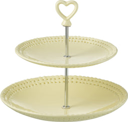 J-Line bord 2 Lagen - keramiek - geel