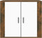 vidaXL - Dressoir - 80x33x70 - cm - bewerkt - hout - gerookt - eikenkleurig