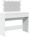 vidaXL - Kaptafel - met - LED-verlichting - 100x40x120 - cm - wit