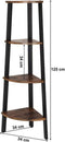 Houten Hoekkast met 4 Niveaus - Vintage Bruin