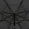Parasol 3-laags met aluminium paal 3,5 m antracietkleurig