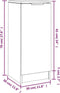 vidaXL - Dressoir - 30x30x70 - cm - bewerkt - hout - betongrijs