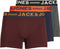 JACK&JONES ADDITIONALS JACLICHFIELD TRUNKS - Heren Onderbroek - 3-pack - Burgundy (3 stuks)