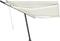 vidaXL - Luifel - handmatig - uittrekbaar - met - LED - 500x300 - cm - crèmekleurig