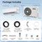 Costway Mini-Split Airconditioner - 9000 BTU (2,6 kW) - A++ Energiezuinig - Wit