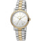 Horloge + Armband - Luna - Two Tone Zilver & Goud - Metalen band roestvrij staal - met ingezette zirkonia steentjes